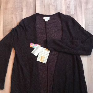 LuLaRoe purple Sarah Cardigan XS NWT